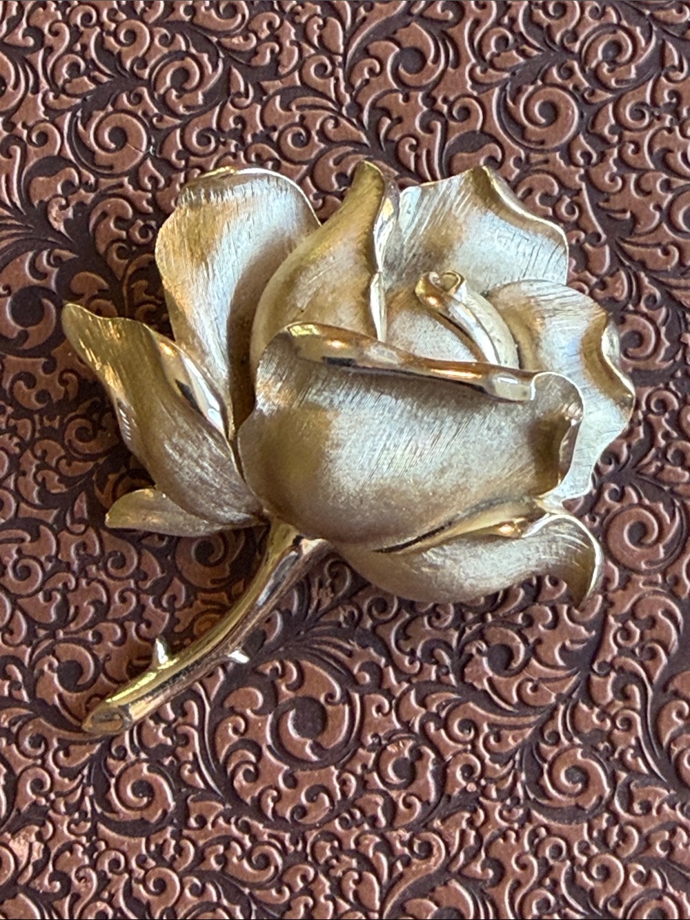 Trifari Rose Brooch Vintage.